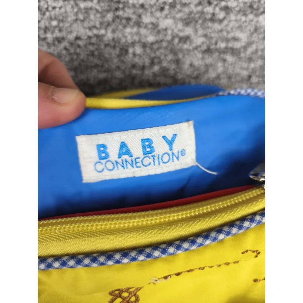 Vintage Baby Connection Diaper Bag Teddy Bear Applique Colorblock Nursery‎ Tote